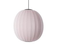 Suspension Ronde Made By Hand Knit-Wit Ø75 Rose Clair LED