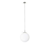Suspension RONDO E27 1X60W en acier nickel mat D250mm