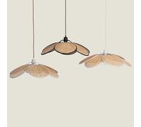 LEDKIA LIGHTING – Suspension Rotin Nirvana – Naturel tressé – Ampoule E27 non incluse