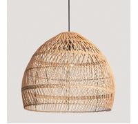 Suspension Rotin Yamil Ø550 mm ILUZZIA Textile noir