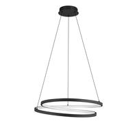 Suspension RUOTALE LED 36W en aluminium et acier noir D550mm