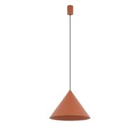 Suspension Salle À Manger Métal Abat-Jour Terracotta GU10 Ø35 Cm Cône