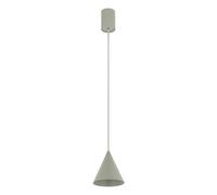 Suspension Salle À Manger Métal Cône Sauge Vert GU10 Ø11 Cm Lampe De Cuisine