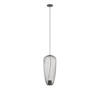 Suspension Salon GU10 Umbra Grise Métal B:27 Cm Fil Lampe Moderne