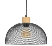 Suspension ""Sam"" métal noir D30cm - Atmosphera Créateur d'intérieur