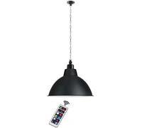 Suspension sans Fil à Piles Luminaires Suspendus Plafond Chaîne en Métal Support De Lampe Industrielle Vintage Dimmable Éclairage pour Salle à Manger Intérieure GR, Multi-Colored, 1 Pack
