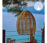 Lumisky Suspension AVILA NOMAD en rotin naturel style bohème avec ampoule LED blanc/RGB nomade