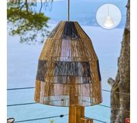 Lumisky Suspension ZAHARA NOMAD en jute naturel style bohème avec ampoule LED blanc/RGB nomade