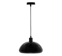 Lampe Suspension Champignon "Savio" 27cm Noir