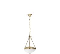 Suspension SAVOY E27 2X60W en fonte métallique brun D310mm