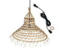 Lumisky Suspension sur secteur GAIA OUTDOOR CABLE - Fibre de palmier dattier naturelle, 5 m