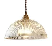 Suspension Simple culot E27, Suspension Semi-Circulaire créative en Verre, luminaire décoratif Industriel Moderne pour Chambre à Coucher, Salle à Manger, Couloir