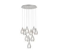 Suspension SIRACUSA E27 10X60W en acier chrome D615mm