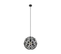 Suspension SKOURA 1 E27 1X60W en acier noir D410mm