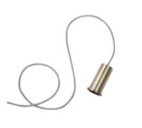 Suspension Socket Low canopy brass/canopy brass/fabric cord light grey