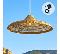 Suspension solaire FREYA LARGE SOLAR en herbe marine avec câble hybride secteur et solaire 5m de longueur