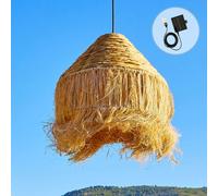 Suspension solaire LEONORA SOLAR en jacinthe d'eau avec câble hybride secteur et solaire 5m de longueur