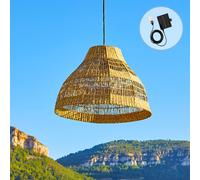 Suspension solaire bohème MERIDA SOLAR Beige Herbe marine H34cm Beige G