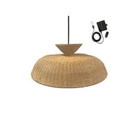 Lumisky Suspension solaire DARMA SOLAR D80 cm - rotin naturel, câble hybride 5 m