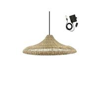 Suspension solaire FREYA LARGE SOLAR en herbe marine avec câble hybride secteur et solaire 5m de longueur