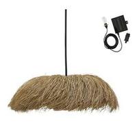 Lumisky Suspension solaire HAVANA SOLAR – Bohème D75 cm en herbe marine et jute, câble hybride 5 m