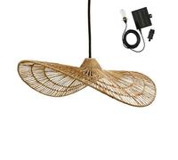 Lumisky Suspension solaire MARBELLA SOLAR - jute naturel, câble hybride secteur/solaire 5 m - Beige