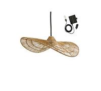 Lumisky Suspension solaire MARBELLA SOLAR - jute naturel, câble hybride secteur/solaire 5 m - Beige
