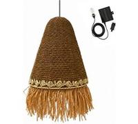 Lumisky Suspension solaire Paloma D40 cm Herbe marine Beige Câble hybride 5 m