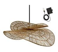 Lumisky Suspension solaire SOLARA SOLAR en jute naturel, câble hybride secteur/solaire 5 m