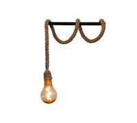 Lumisky Suspension solaire CORDY 2M20 en corde grande ampoule LED blanc chaud