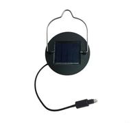 Suspension solaire de rechange pour cour, jardin, panneau solaire 2 V 100 mA rechargeable en ABS pour installation d'éclairage décoratif DIY (spirale)