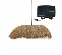 Suspension solaire HAVANA SOLAR en herbe marine et jute avec câble hybride secteur et solaire 5m de longueur