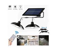 Suspension solaire pour abri de jardin, terrasse ou poulailler, batterie de 4500 mAh, lumière blanche, design rétro (tête et abat-jour),