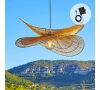 Lumisky Suspension solaire SOLARA SOLAR en jute naturel, câble hybride secteur/solaire 5 m