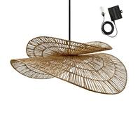 Lumisky Suspension solaire SOLARA SOLAR en jute naturel, câble hybride secteur/solaire 5 m