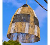 Suspension solaire ZAHARA SOLAR en corde naturelle avec câble hybride secteur et solaire 5m de longueur
