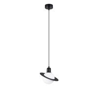 Suspension Sollux Lighting Hyperion Noir 20x20x125 cm