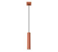 Sollux Lighting Lampe suspendue LAGOS GU10 max10W LED 8x8x118cm Ocre rouge - ampoule non incluse