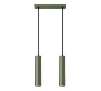Suspension Acier Vert Olive GU10 2 Lagos