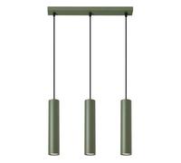 Suspension Sollux Lighting Lagos 3L Vert 45x6x98 cm