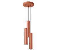 Suspension Sollux Lighting Lagos 3P Rouge 19,5x19,5x108 cm