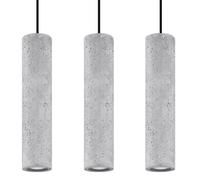 Suspension Béton Gris GU10 3 Luvo