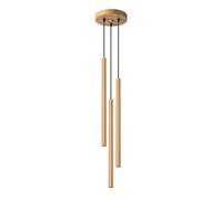 Suspension Sollux Lighting Pastelo 3P Doré 20x20x115 cm