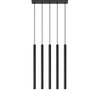 Suspension - Sollux - PASTELO 5 - Noir - 5 ampoules - Design Moderne Boho