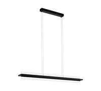 Suspension SPADAFORA LED 2X7,5W en aluminium et acier noir 1160x80x1100mm