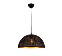 Suspension Squelette Rétro En Fer Noir E27, Luminaire Décoratif Pour Table de Restaurant, Clubhouse, Chambre D'Hôtes Ou Bar. Style Industriel, Installation Encastrée, Hauteur Réglable./30 X 15 Cm