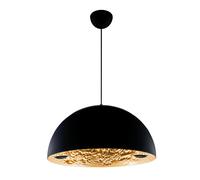 Suspension Stchu-Moon 02 Ø60cm black metal base H7.5cm x Ø15cm