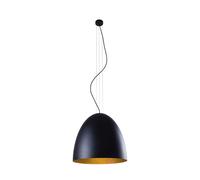 Suspension Stylée ORNELLA 5 FLMG Noir Or Métal Rond Table À Manger Loft