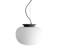 Suspension Supernate Ø 28cm H x Ø 21.1x28cm/textile cable black/steel wire 300cm