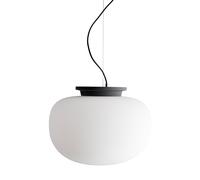 Suspension Supernate Ø 38cm H x Ø 28.6x38cm/textile cable black/steel wire 300cm